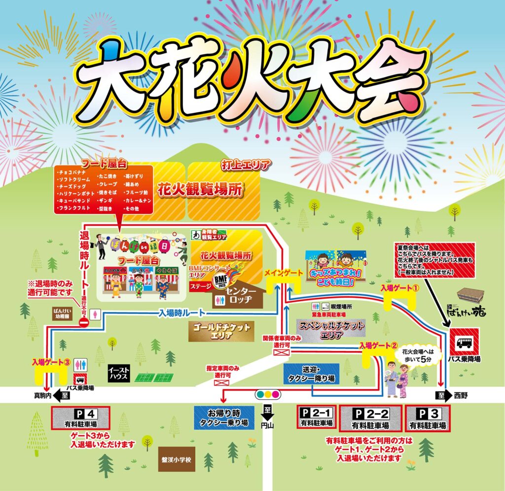 ばんけい夏祭り全体地図