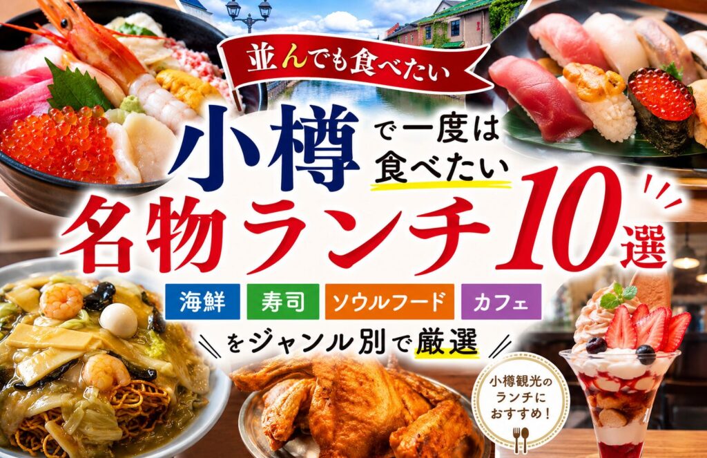 【並んでも食べたい】小樽で一度は食べたい名物ランチ10選｜海鮮・寿司・ソウルフード・カフェをジャンル別で厳選【2026年】