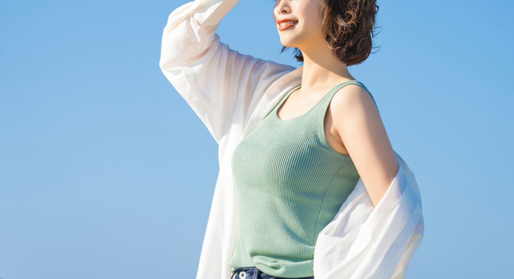 日焼け対策の女性イメージ