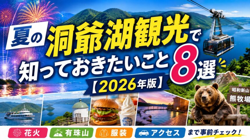 夏の洞爺湖観光で知っておきたいこと8選【2026年版】