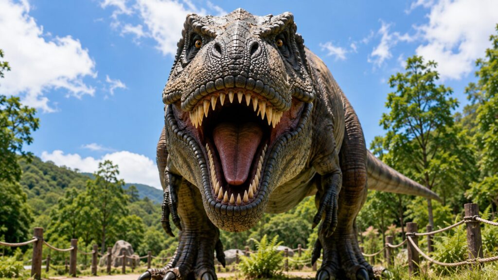 ティラノサウルスの模型