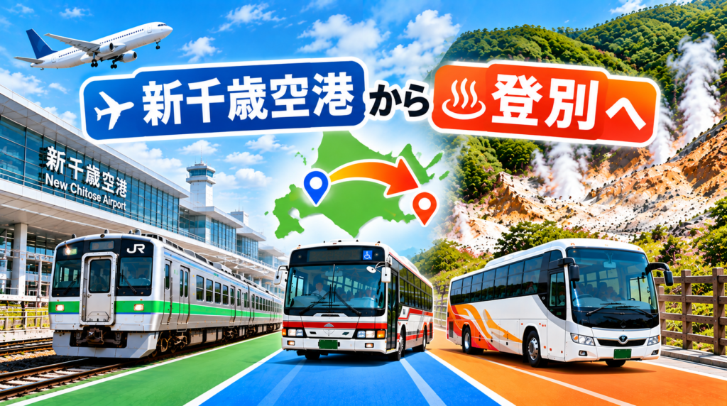 新千歳空港から登別へ
